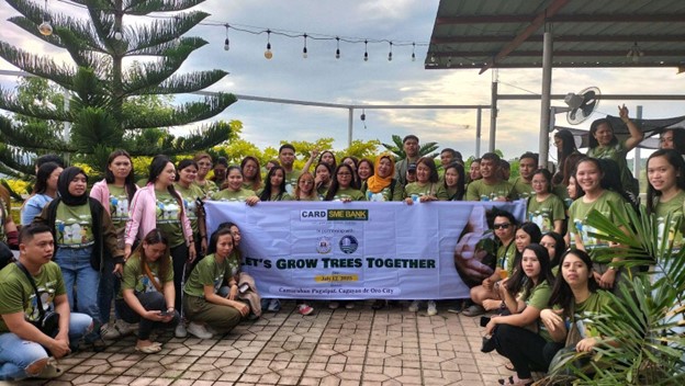 CARD SME Bank plants trees in Cagayan de Oro