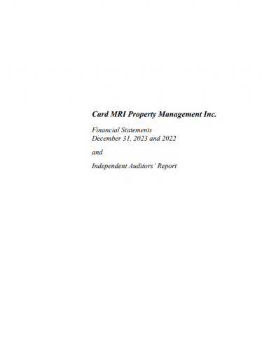 CMPMI - Annual Financial Statements 2023