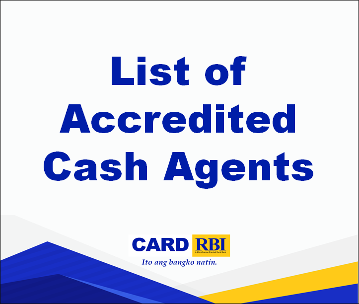 List of CARD RBI Accredited Cash Agents