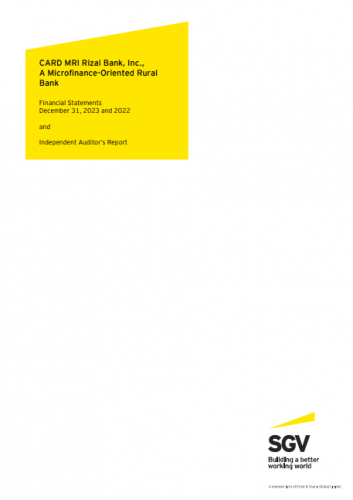 CARD MRI Rizal Bank Inc AFS 2023